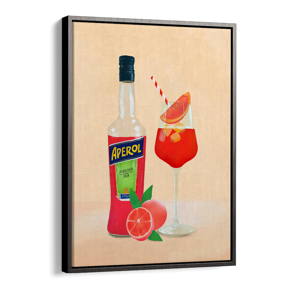 APEROL SPRITZ II , BAR artwork featuring bottle and cocktail glass for Blackfloater.