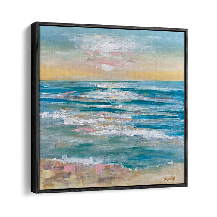 Serene A TRANQUIL OCEAN, BEACH PAINTINGS showcasing calming coastal hues, perfect for your beach-inspired decor.