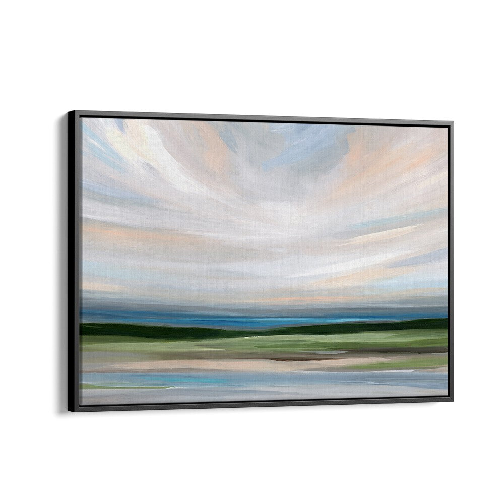 Bright and serene, AT SUNRISE, ABSTRACT PAINTINGS captures the enchanting beauty of dawn for stunning home decor.