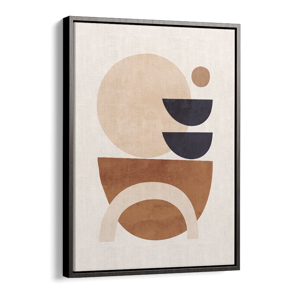 Abstract Minimal Shapes, Geometric Art Prints featuring a modern design with earthy tones for stylish decor transformation.