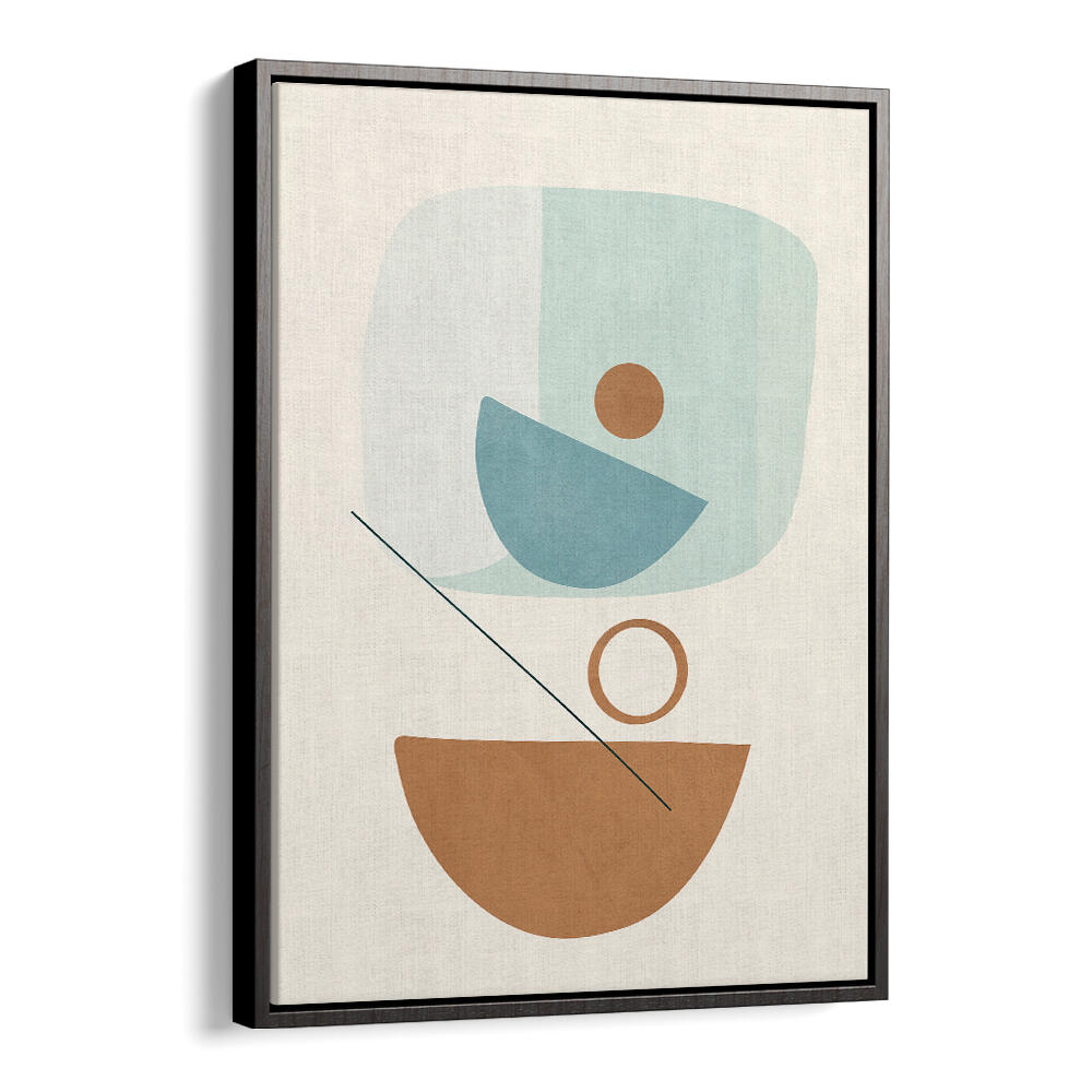 AZZURRO SHAPES IV , BOHO ART PAINTINGS