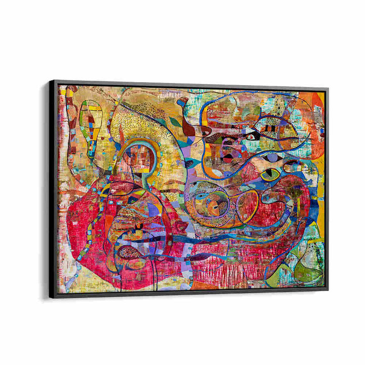 Blackfloater BABY , ABSTRACT PAINTINGS canvas — soft pastel abstract with organic shapes evoking tenderness for nursery