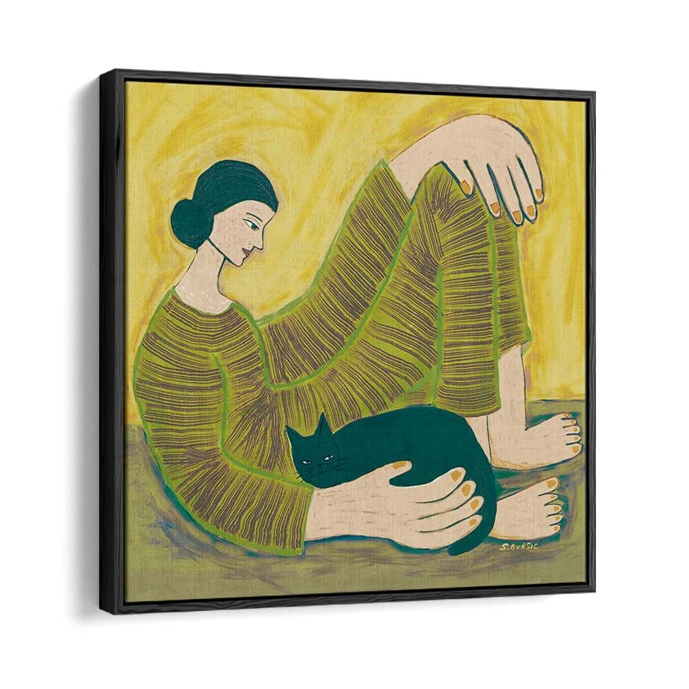 COZY WOMAN AND CAT
