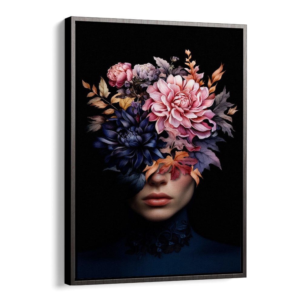 DARK FLORAL PORTRAIT