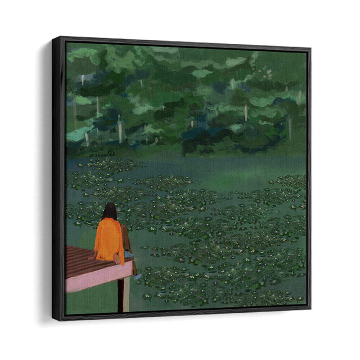 DAYDREAMING AT THE LAKE , PORTRAITS & FIGURATIVE ILLUSTRATIONS