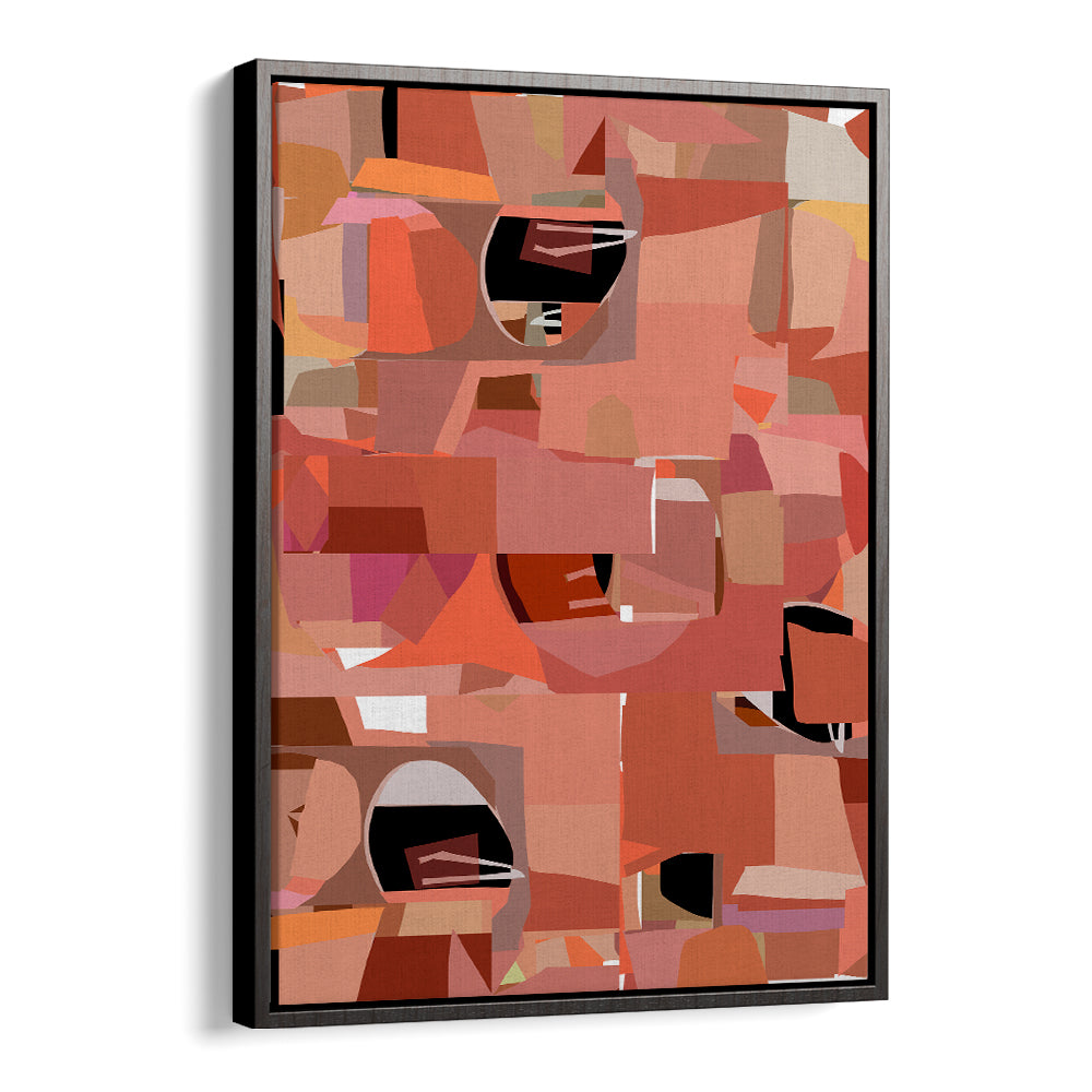 Vibrant DEEP PINK GEOMETRIC SHAPES IV art print, perfect for modern decor and artistic displays.