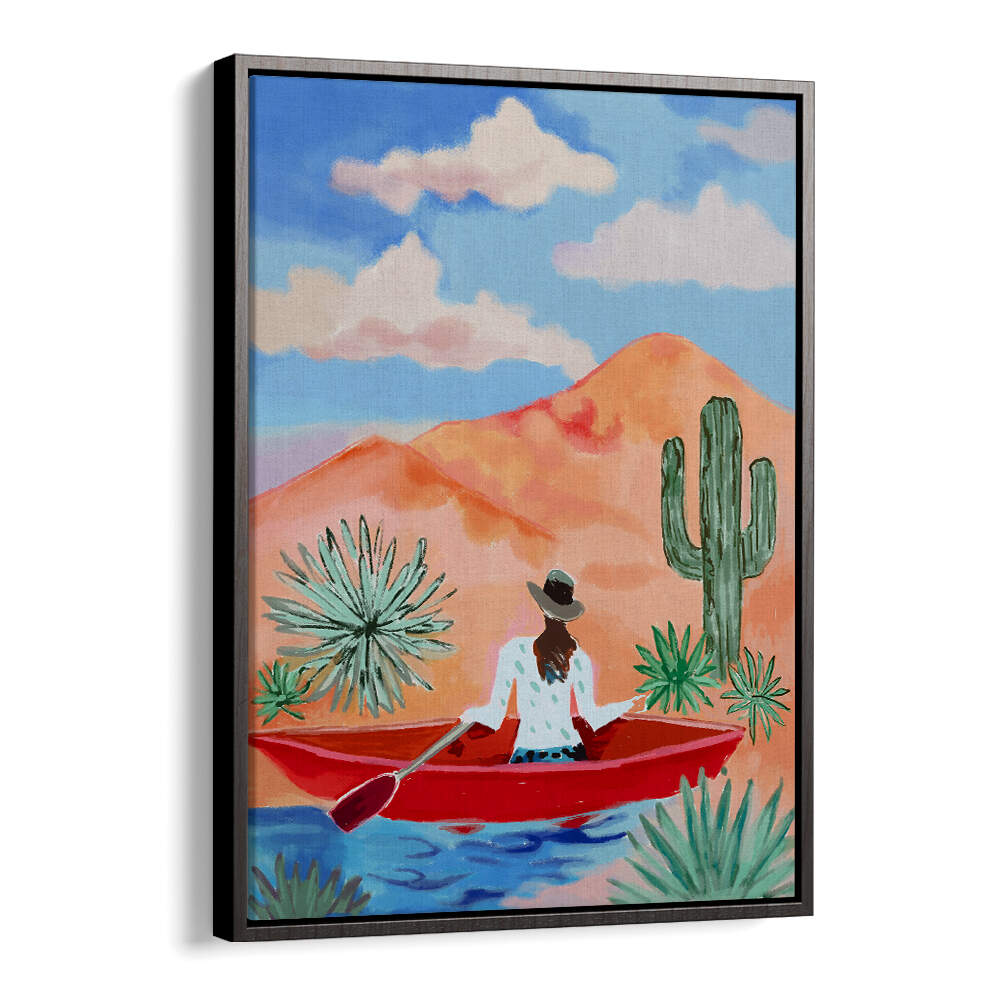 DESERT ROWING DREAM , COWBOY & MODERN AMERICANA PAINTINGS