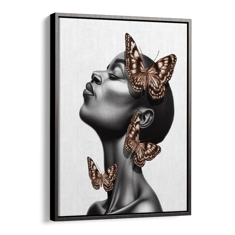 DREAMING BLACK WOMAN BUTTERFLIES