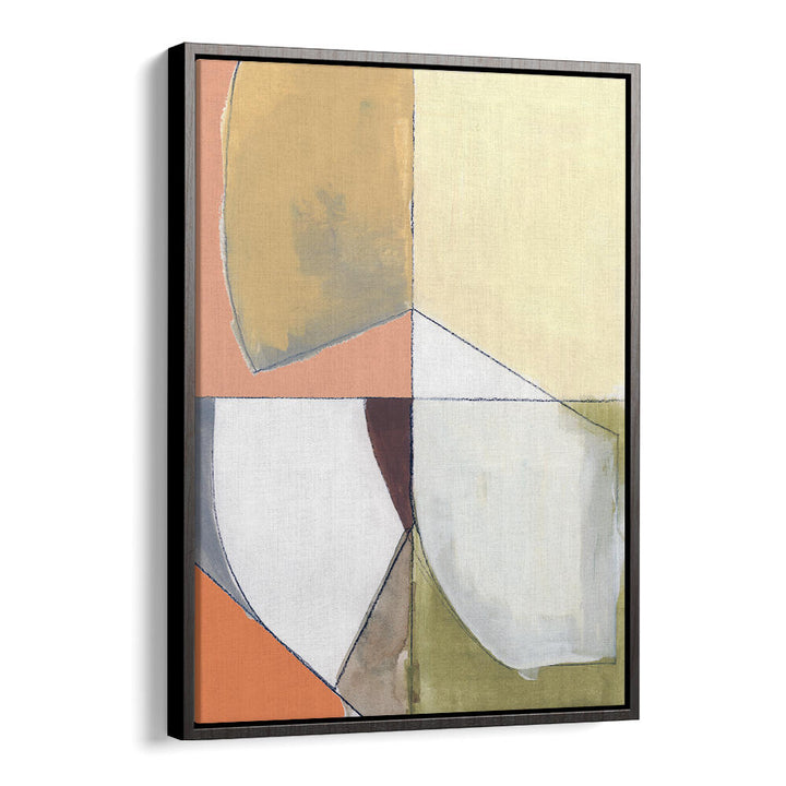 DUSTY PINK YELLOW ABSTRACT I , ABSTRACT PAINTINGS