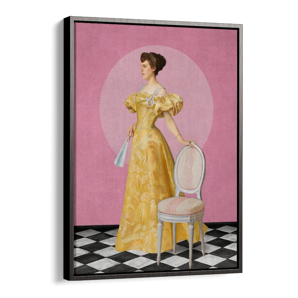ELEGANT WOMAN IN YELLOW