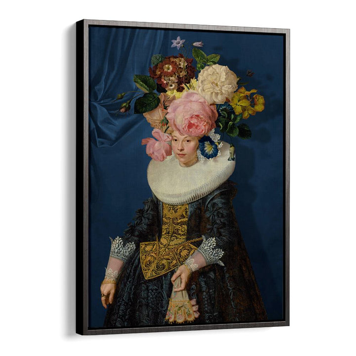 ELEGANT WOMAN FLORAL HEADDRESS