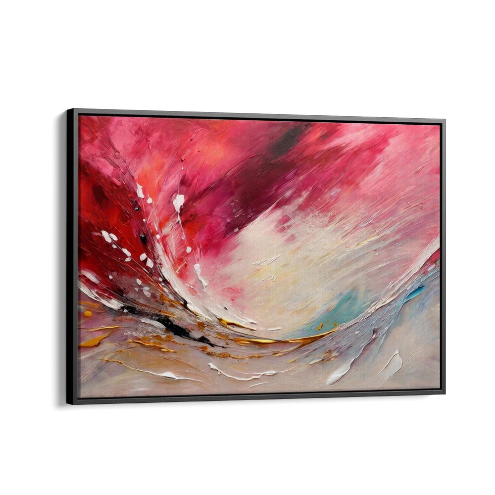 Vibrant ENERGY MEETS EMOTION, ABSTRACT PAINTINGS artwork in a modern frame, perfect for enhancing any space.