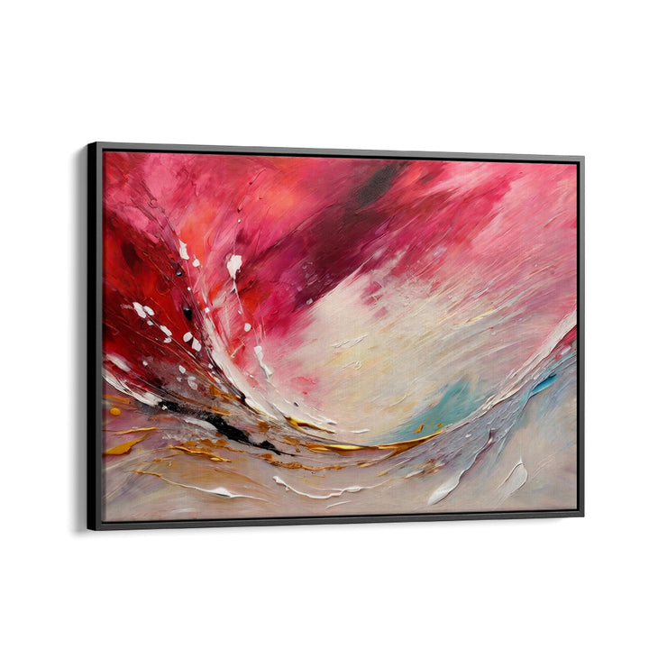 Vibrant ENERGY MEETS EMOTION, ABSTRACT PAINTINGS artwork in a modern frame, perfect for enhancing any space.