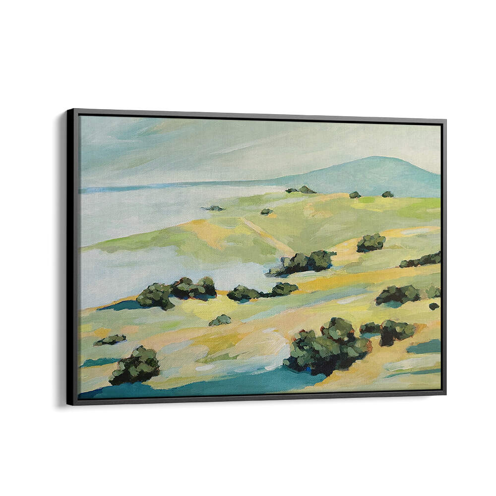 FOG AND HILLS , LANDSCAPE PAINTINGS