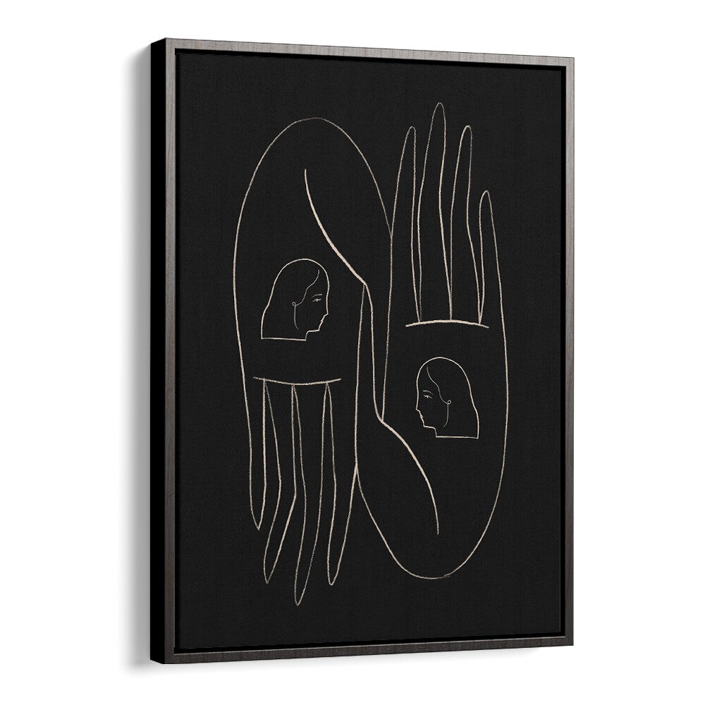 Elegant FRIENDLY HANDS, LINE ART PAINTINGS featuring minimalist design, perfect for modern decor and art lovers.