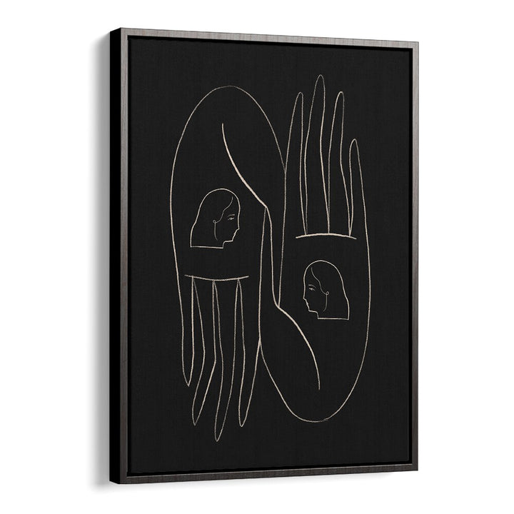 Elegant FRIENDLY HANDS, LINE ART PAINTINGS featuring minimalist design, perfect for modern decor and art lovers.