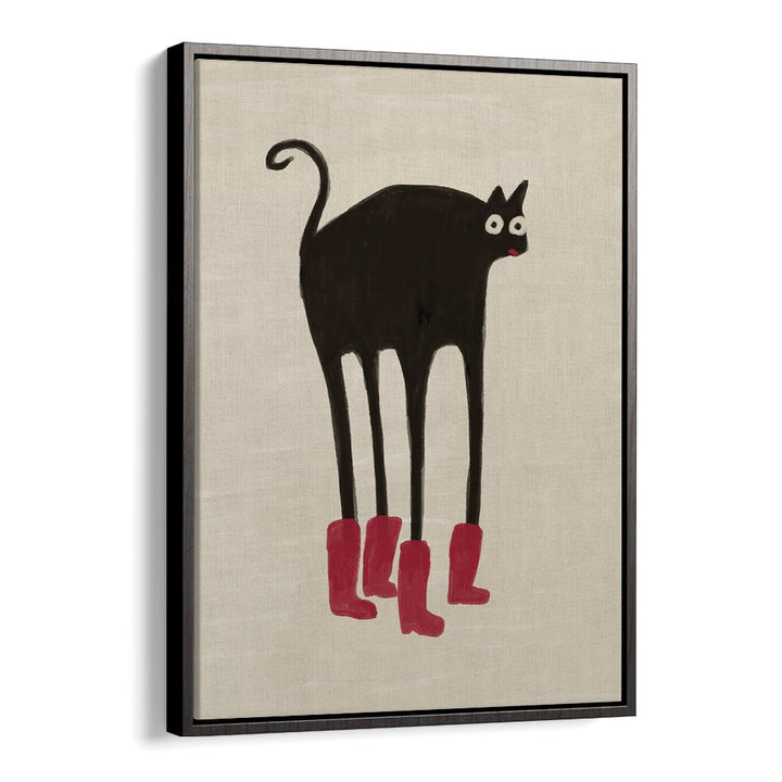 FUNNY BLACK CAT BOOTS