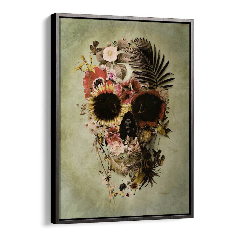 GARDEN SKULL , SURREAL ART PRINTS