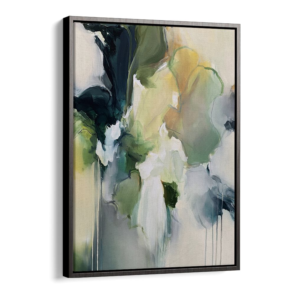 GREEN YELLOW ABSTRACT BLOOM