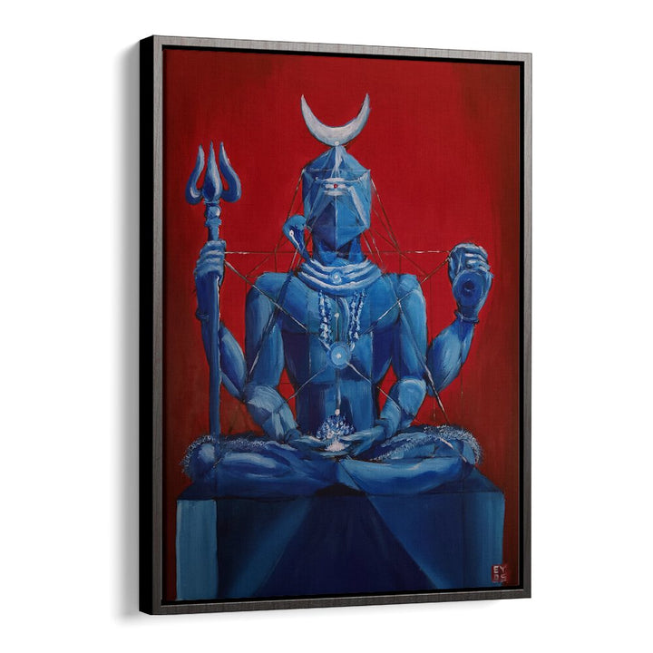 Vibrant I AM E SHIVA, INDIAN ART PAINTINGS from Imagineers Studio captures divine consciousness beautifully.
