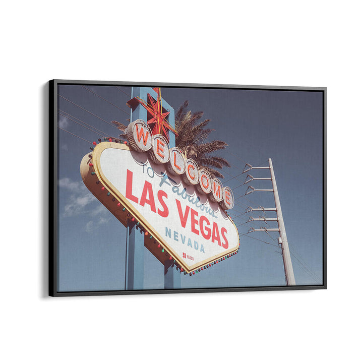 Stunning LAS VEGAS SIGN COLOR, COWBOY artwork capturing the essence of American culture and nostalgia. Perfect for your home.
