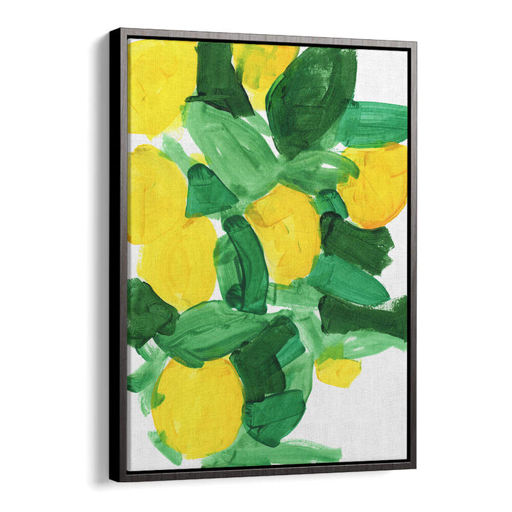 Brighten your kitchen with LEMONS I, KITCHEN POSTERS, showcasing vibrant lemons and greens for a lively décor.