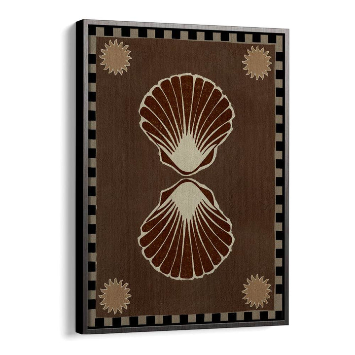 Elegant LUSH DUO I, BEACH PAINTINGS featuring seashell designs, perfect for adding coastal charm to any space.
