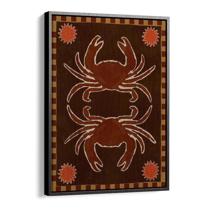 Add a touch of charm to your space with the CRAB MIRROR DANCE, BAR art piece featuring playful crab designs.
