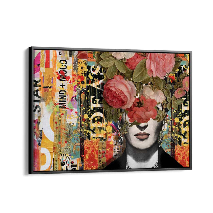 MODERN FLORAL COLLAGE PORTRAIT