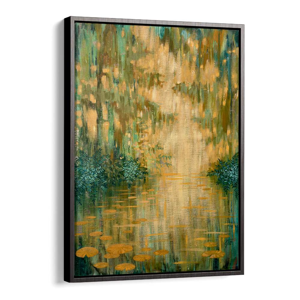 Serene MYSTERIOUS POND, ABSTRACT PAINTINGS featuring vibrant colors and intriguing designs, perfect for transforming your space.