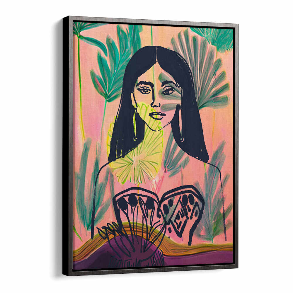 PALM GARDEN GODDESS , PORTRAITS & FIGURATIVE ILLUSTRATIONS