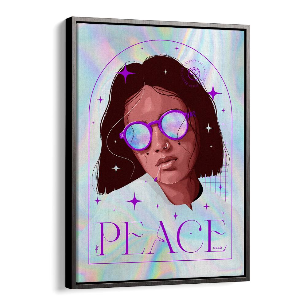 PEACEFUL PURPLE PORTRAIT