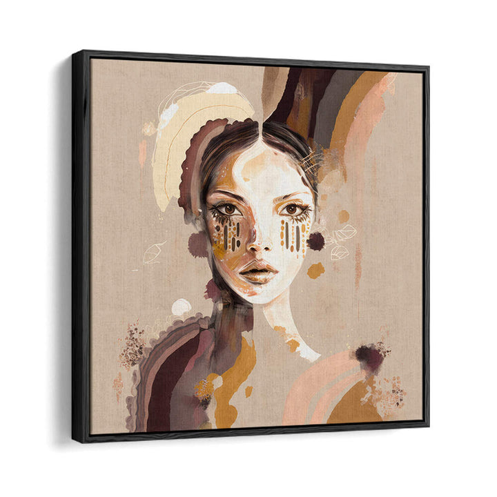 PORTRAIT OF A WOMAN WITH A SERENE EXPRESSION , PORTRAITS & FIGURATIVE ILLUSTRATIONS