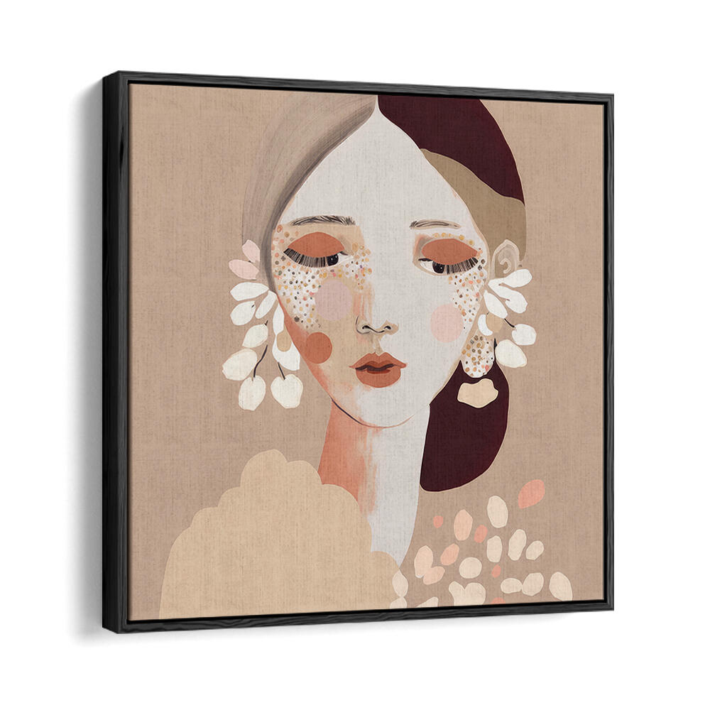 PORTRAIT OF A WOMAN WITH A CALM EXPRESSION , PORTRAITS & FIGURATIVE ILLUSTRATIONS