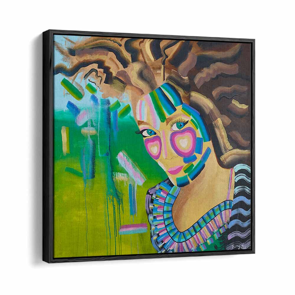 Vibrant PRINCESS, PORTRAITS artwork featuring abstract emotional expressions and stunning figurative illustrations.