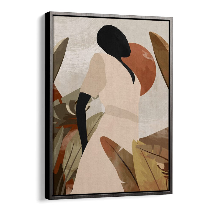 Stylish TROPICAL GIRL, BOHO ART PAINTINGS featuring abstract designs and vibrant colors for a chic bohemian decor.