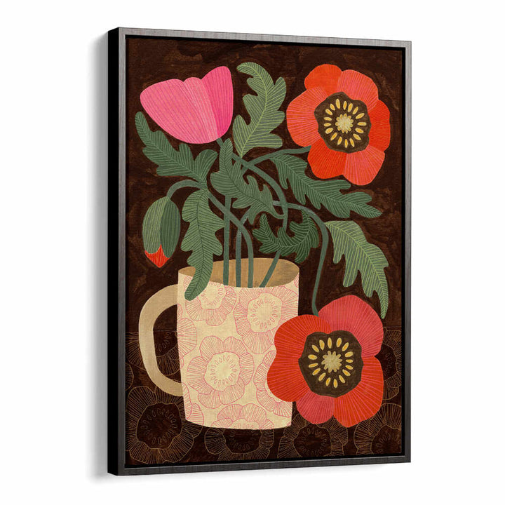 RED POPPIES IN A MUG