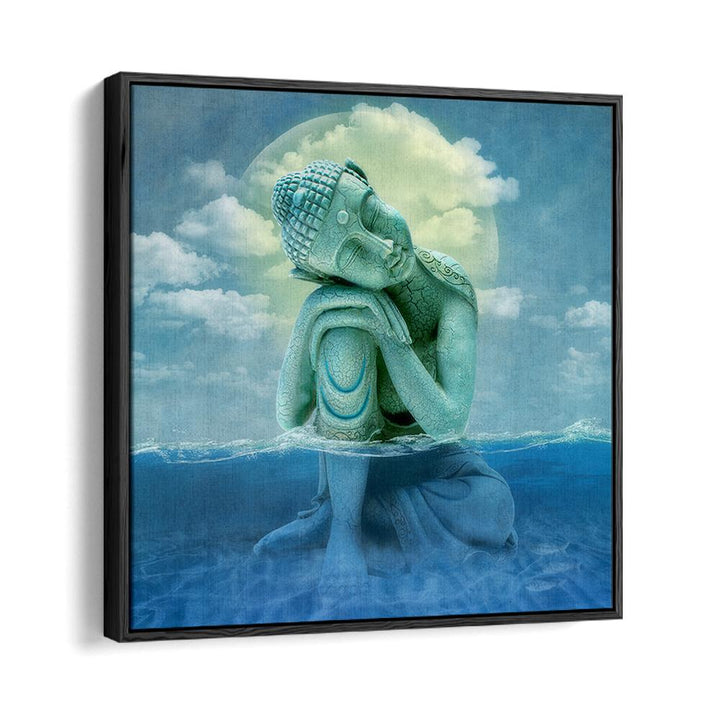 SERENE BUDDHA MOONLIT WATER