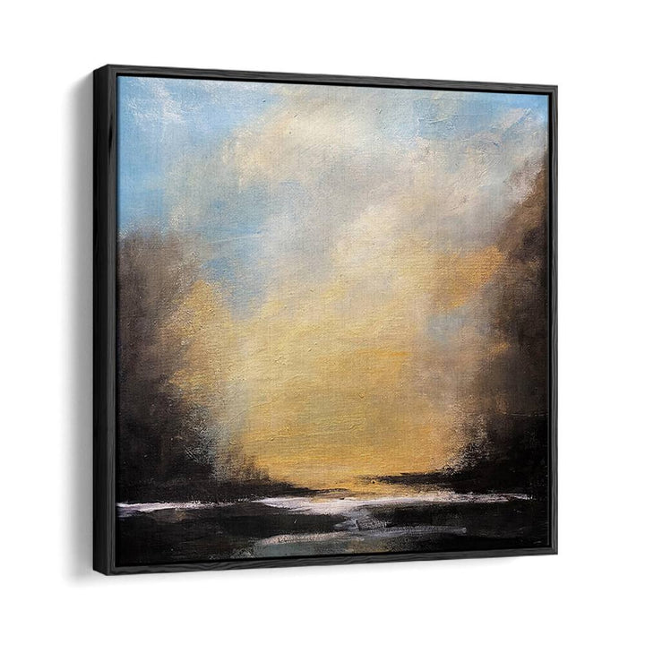 Stunning SUNSET TRANQUIL HORIZON, LANDSCAPE PAINTINGS featuring vibrant colors and serene abstract beauty. Perfect for decor.
