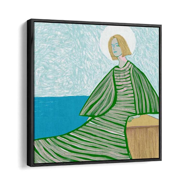 SERENE WOMAN BY WATER