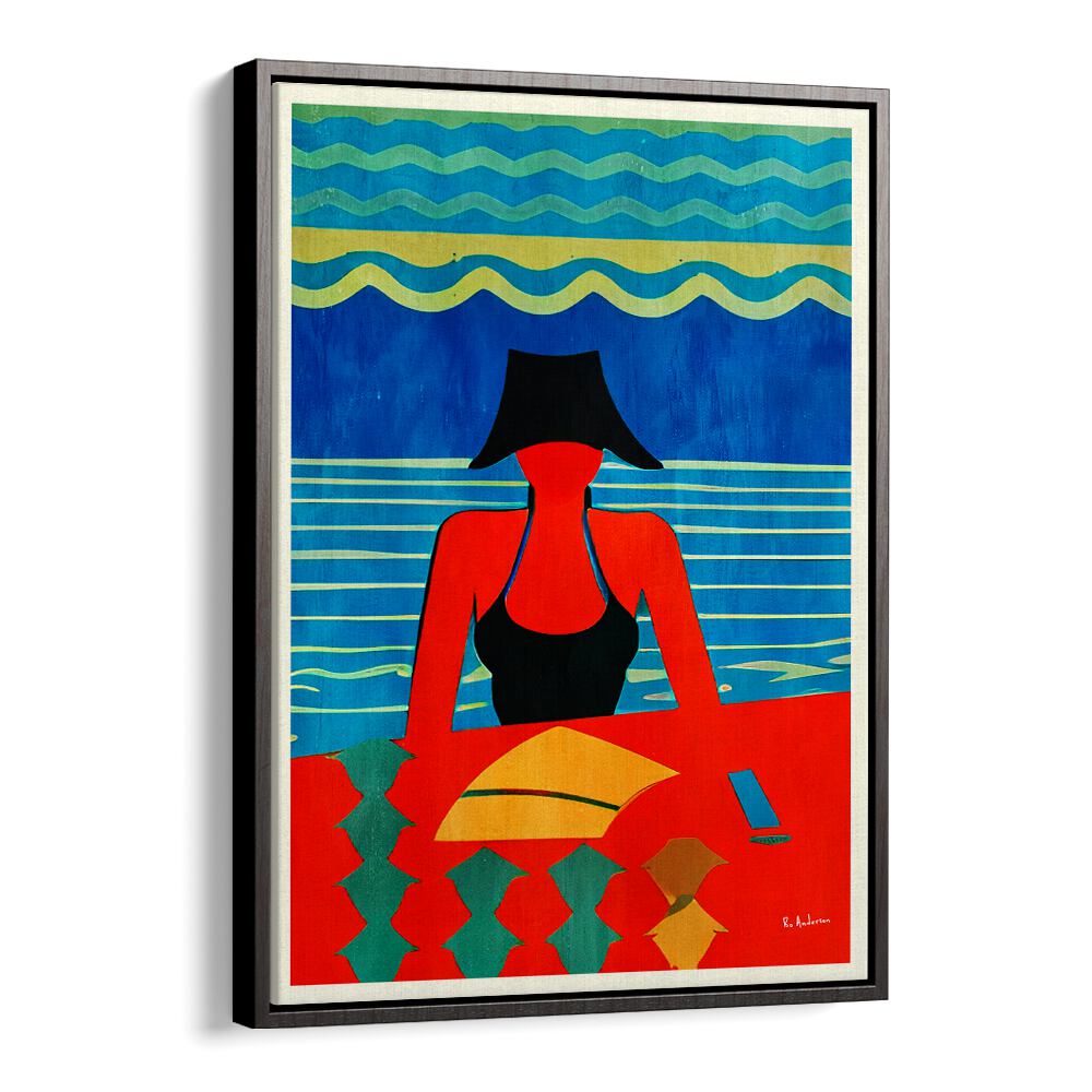 Vibrant READING, BEACH PAINTINGS artwork showcasing a serene beach scene, perfect for relaxing spaces.