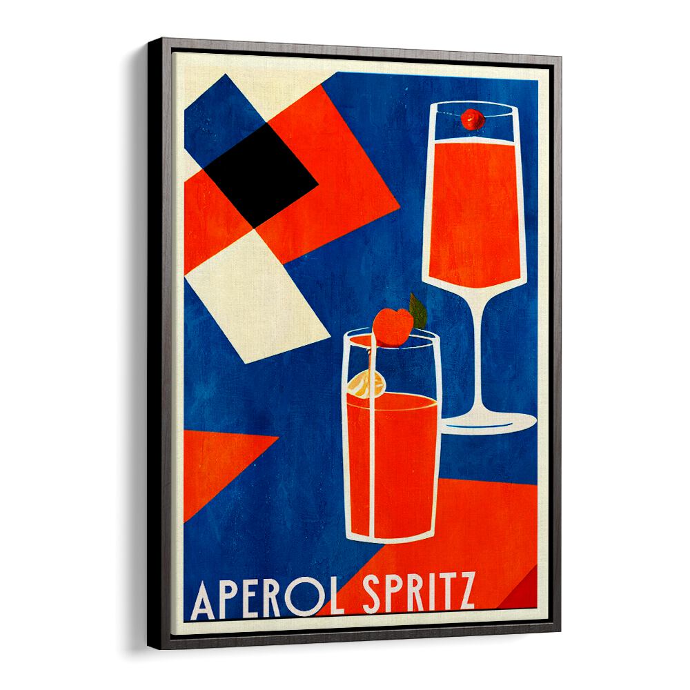 Vibrant APEROL SPRITZ, BAR & CAFE ART showcasing iconic drinks, perfect for enhancing any stylish setting.