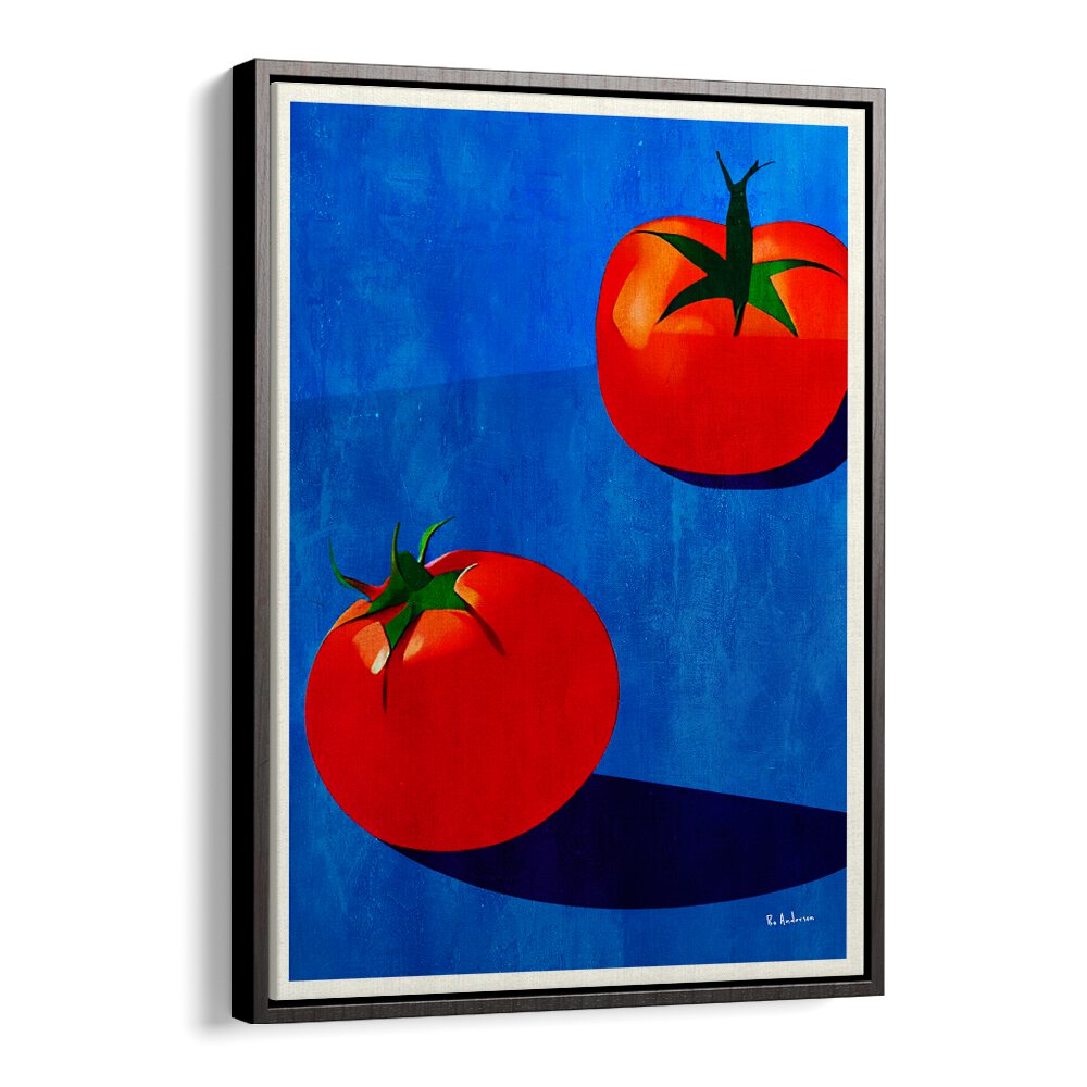 Stylish DEUX TOMATES, KITCHEN POSTERS featuring vibrant red tomatoes to enhance your kitchen decor.