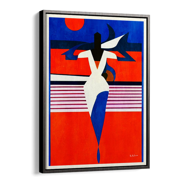 Vibrant artwork from LA FEMME FATALE, PORTRAITS celebrates the allure of the feminine form with bold colors and shapes.