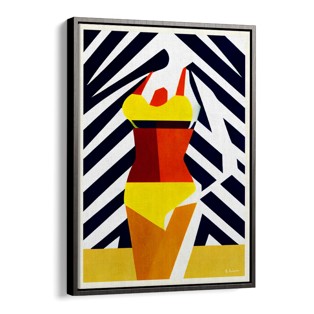 Vibrant BIKINI SUNSHINE DAYS, BEACH PAINTINGS capture summer's energy, perfect for your sun-soaked living space.