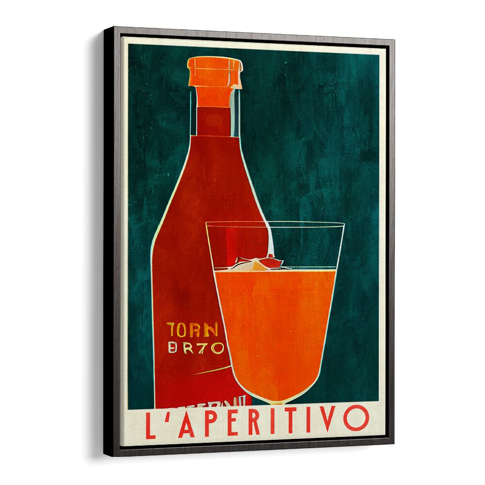 Stylish APERITIVO, BAR & CAFE ART featuring a vibrant drink and bottle, perfect for enhancing your dining experience.