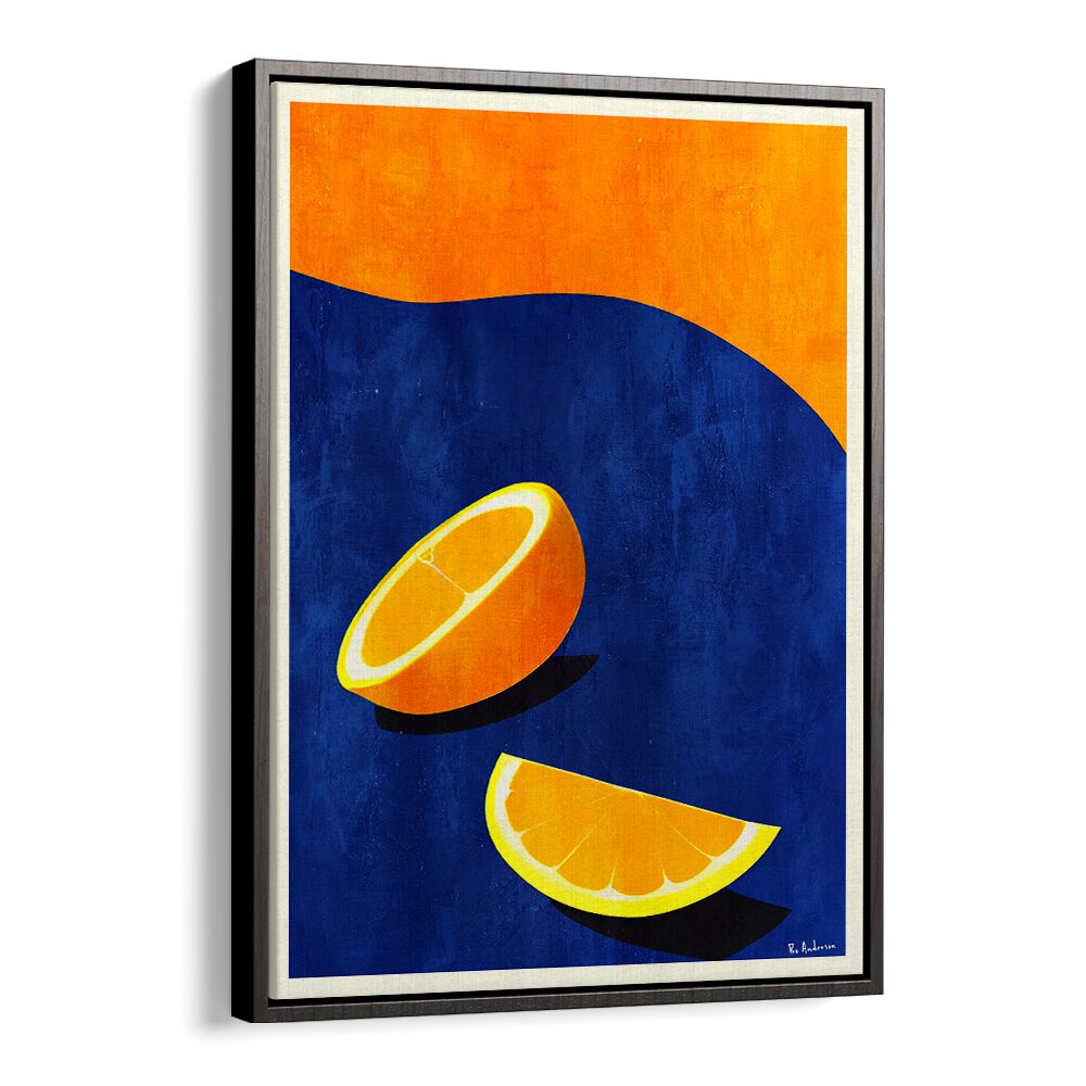 Bright orange and blue PETIT DEITUJEUNER, KITCHEN POSTERS enhance your kitchen with French elegance and style.