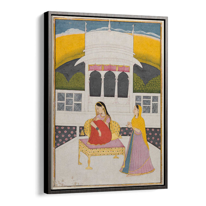 QUIET LONGING IN THE PAVILION , INDIAN ART PAINTINGS