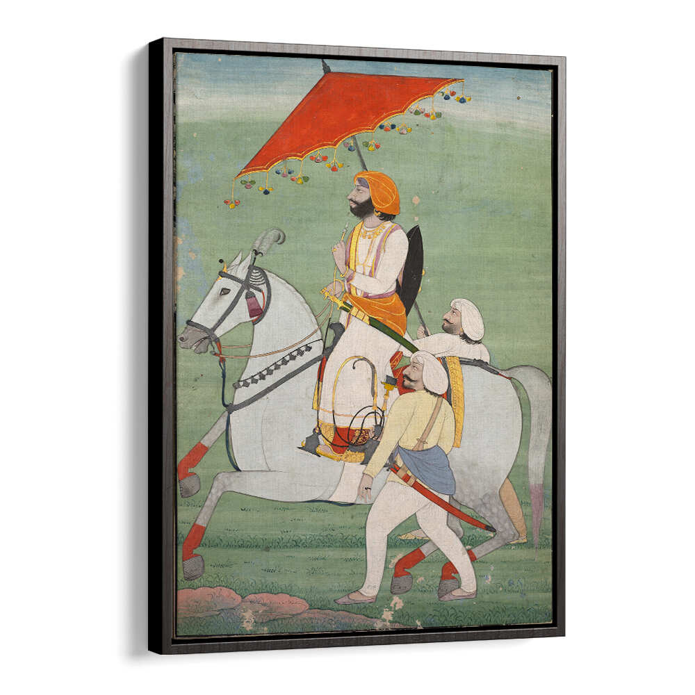 ROYAL PROCESSION UNDER THE CANOPY , INDIAN ART PAINTINGS