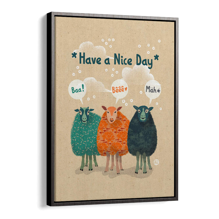 SHEEP'S CHEERFUL GREETING , KIDS ROOM PAINTINGS